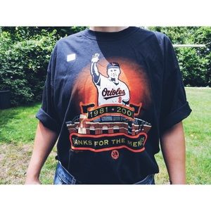 Black/Orange Cal Ripken T-Shirt Baltimore Orioles